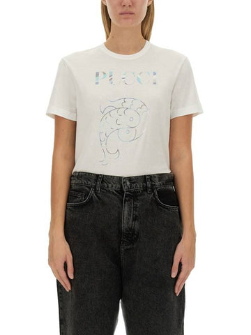 T-SHIRT WITH LOGO - EMILIO PUCCI - BALAAN 1