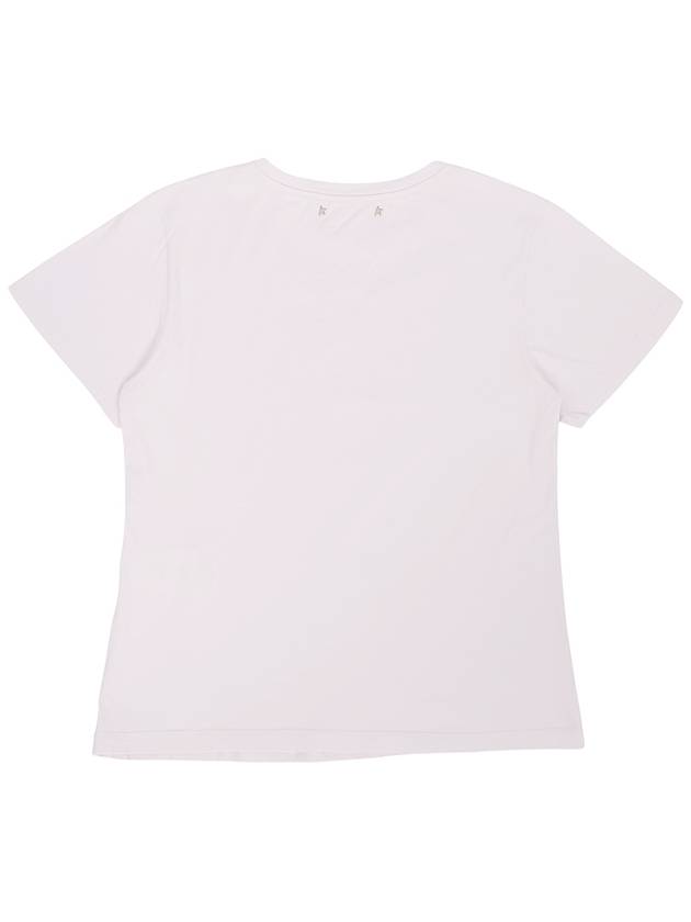 University Print Short Sleeve T-Shirt Pink - GOLDEN GOOSE - BALAAN 3