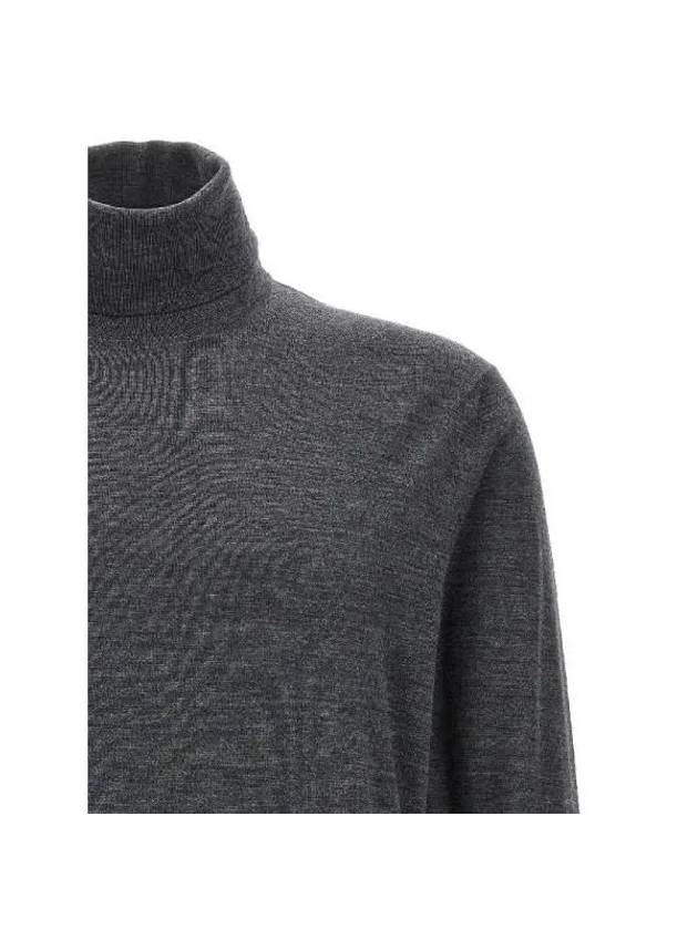 Fine Wool Pullover Turtleneck Gray - TOM FORD - BALAAN 4