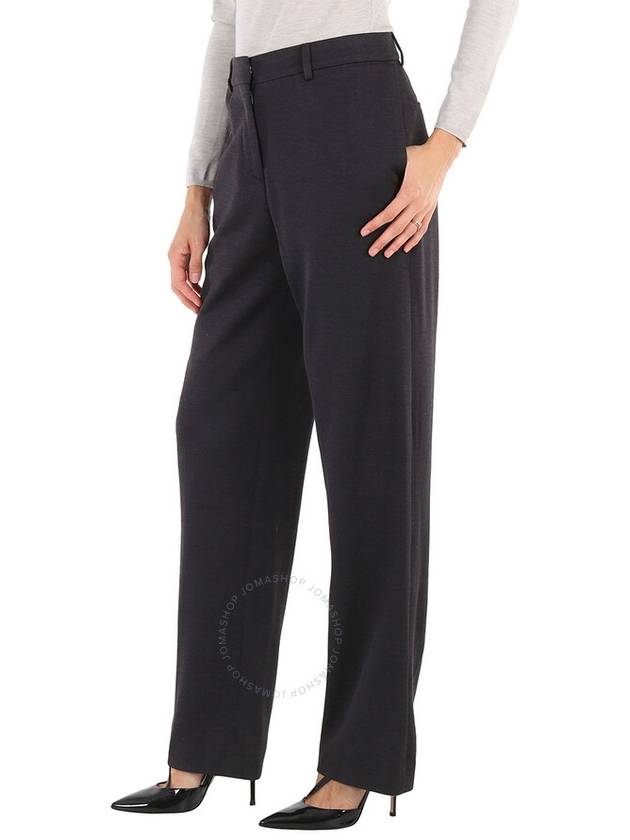 Burberry Ladies Charcoal Grey Straight Cashmere Trousers, Brand Size 8 (US Size 6) - BURBERRY - BALAAN 3