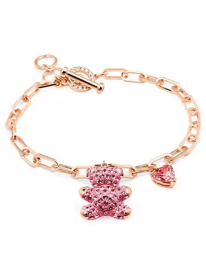 Teddy Bear Heart Bracelet Rose Gold - SWAROVSKI - BALAAN 2