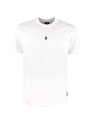 Back Graphic Cotton Short Sleeve T-shirt White - MARCELO BURLON - BALAAN 1