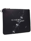 Leather Large Clutch Bag Black - GIVENCHY - BALAAN 4