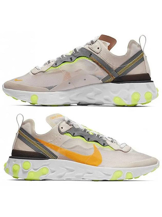 React Element 87 Low Top Sneakers Light Oud Brown - NIKE - BALAAN 2