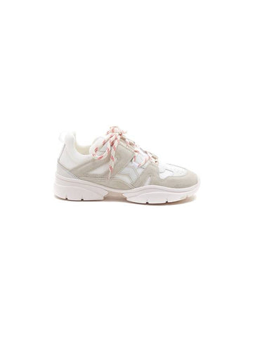 Women's Kinsey Low Top Sneakers Cream - ISABEL MARANT - BALAAN 1