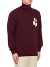 Enzo Logo Turtleneck Dark Plum - ISABEL MARANT - BALAAN 4