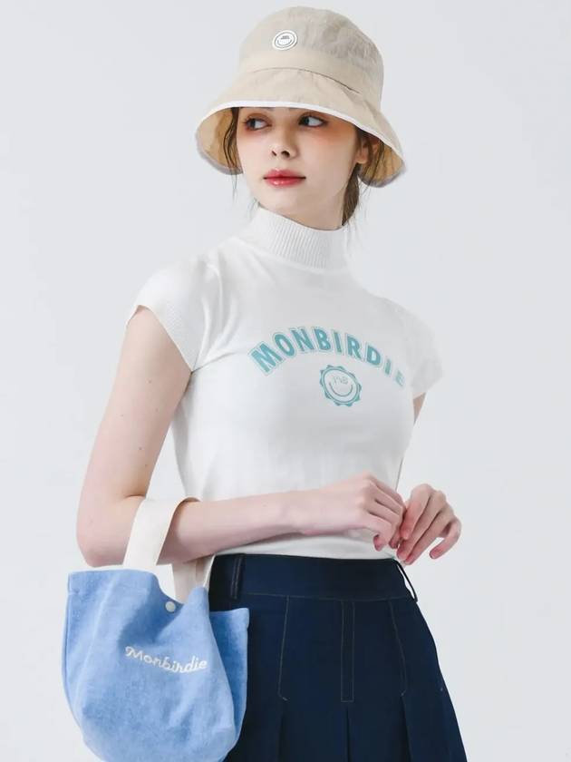 Montbird mock neck cap sleeve knit WHITE - MONBIRDIE GOLF - BALAAN 9