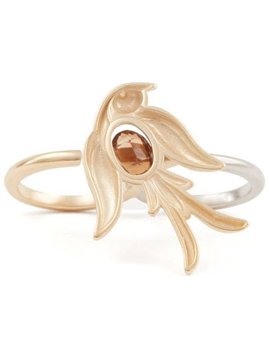 Maison Margiela Gold Silver Bird Double Ring - MAISON MARGIELA - BALAAN 1