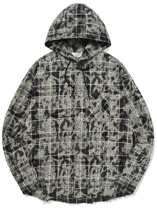 Hooded Checkered Shirt Hooded Checkered Shirt - PHOS333 - BALAAN 1