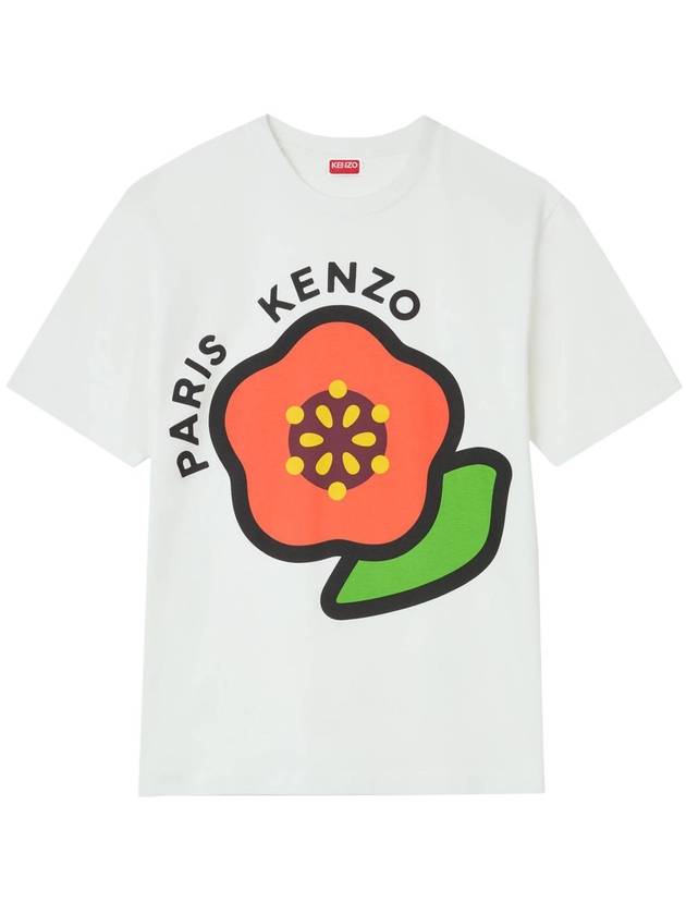 Pop Print Short Sleeve T-Shirt White - KENZO - BALAAN 2