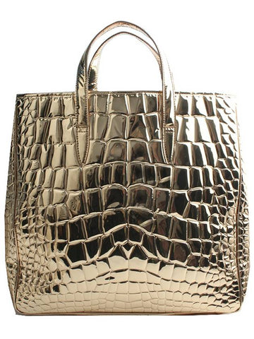 Gold mirror wani pattern big shopper bag - SAINT LAURENT - BALAAN 1