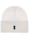 Grenoble logo patch wool beanie - MONCLER - BALAAN 2