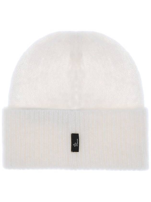 Grenoble logo patch wool beanie - MONCLER - BALAAN 2