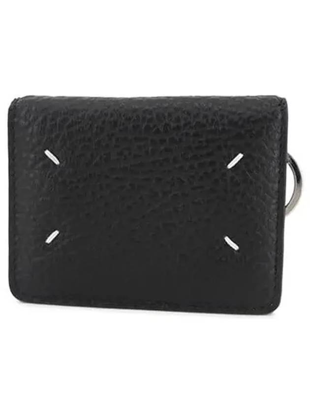 4 Stitch Keyring Card Wallet Black - MAISON MARGIELA - BALAAN 2