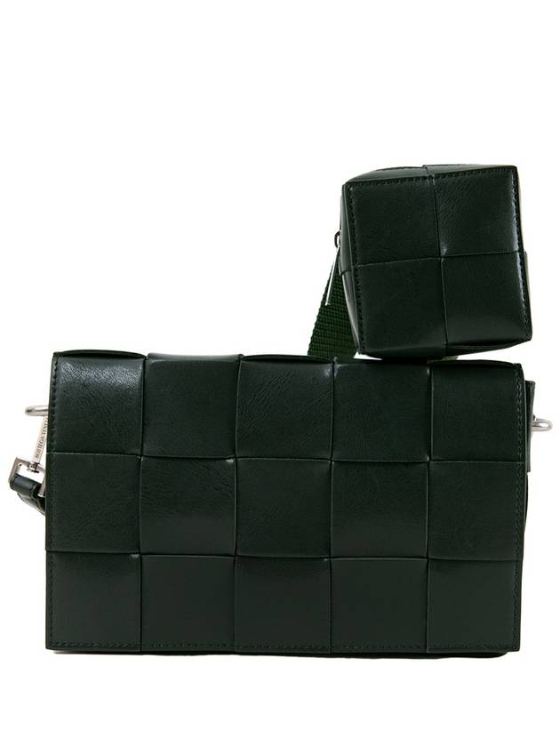 Cassette Versatile Strap Cross Bag Dark Green - BOTTEGA VENETA - BALAAN 4