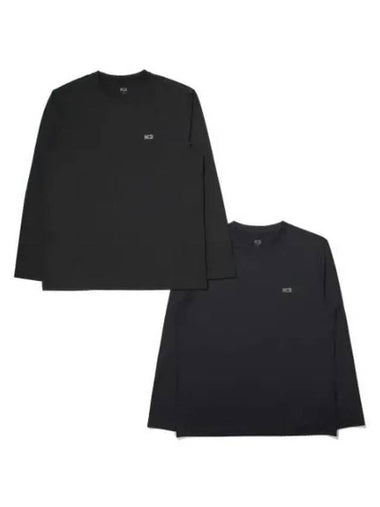 K2 E Long sleeved basic round t shirt Black - KATE - BALAAN 1