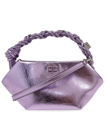 Ganni Handbag With Logo, Women's, Purple - GANNI - BALAAN 1