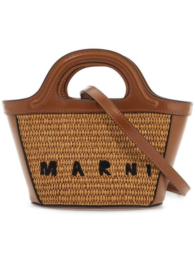 Rattan Micro Tropicalia Cross Bag Brown - MARNI - BALAAN 2