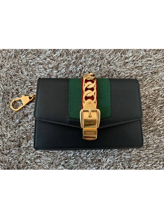 Chain gold mini Sylvie bag - GUCCI - BALAAN 4