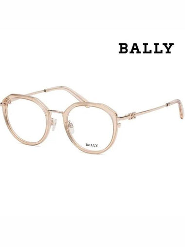 Glasses frame BY5067H 072 round horn rim Soltex transparent - BALLY - BALAAN 1