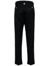 Low Rise Side Tab Wool Slacks Navy - THOM BROWNE - BALAAN 4