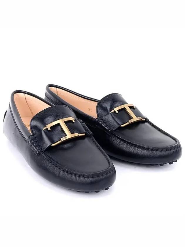 Logo Driving Shoes Black - TOD'S - BALAAN.