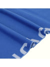 Women's Logo Scarf Muffler Blue - BALENCIAGA - BALAAN.
