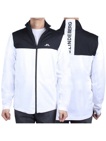 Men's Banks Mid Layer Jacket White GMJS10331 0000 - J.LINDEBERG - BALAAN 1