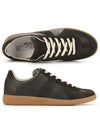 Men's German Army Replica Low Top Sneakers Black - MAISON MARGIELA - BALAAN.