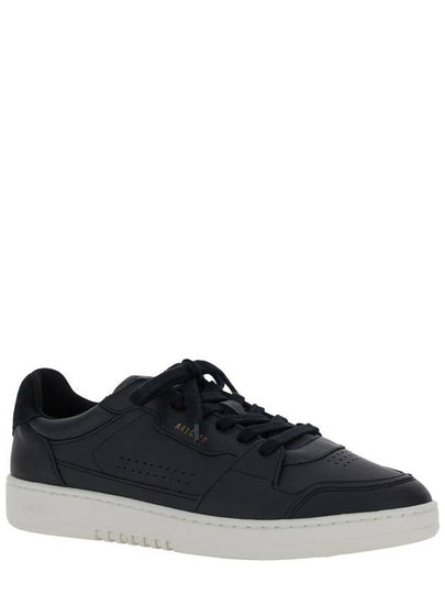 'Dice Lo' Black Low Top Sneakers With Laminated Logo In Leather And Suede Man - AXEL ARIGATO - BALAAN 2