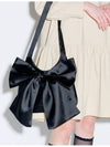 Big Ribbon Satin Shoulder Bag Black - OPENING SUNSHINE - BALAAN 2