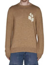 Evans Logo Crew Neck Knit Top Camel - ISABEL MARANT - BALAAN 3