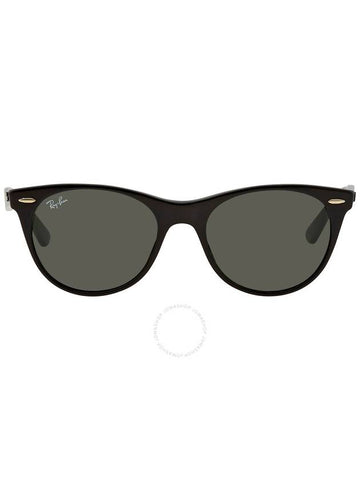 Ray Ban Wayfarer II Classic Green Classic G-15 Round Unisex Sunglasses RB2185 90131 52 - RAY-BAN - BALAAN 1