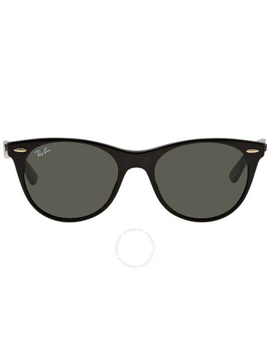 Ray Ban Wayfarer II Classic Green Classic G-15 Round Unisex Sunglasses RB2185 90131 52 - RAY-BAN - BALAAN 1