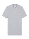 Fox Head Patch Cotton Polo Shirt Grey - MAISON KITSUNE - BALAAN 2