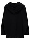 Lillo Graphic Print Cotton Hoodie Black - MAX MARA - BALAAN 3