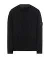 Ghost Piece Crew Neck Wool Knit Top Black - STONE ISLAND - BALAAN 2