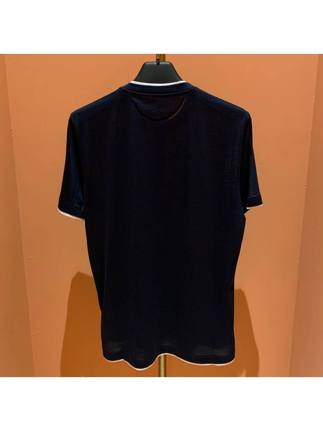 Silk Blending Short Sleeve T-Shirt Black - BRUNELLO CUCINELLI - BALAAN 5