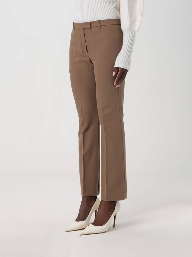 Fatina Rayon Straight Pants Brown - S MAX MARA - BALAAN 4