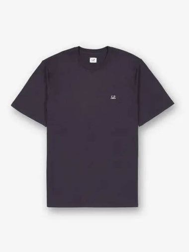 CP Company Logo Print Jersey Short Sleeve T Shirt Night Shade 17CMTS030A005100W799 - CP COMPANY - BALAAN 1