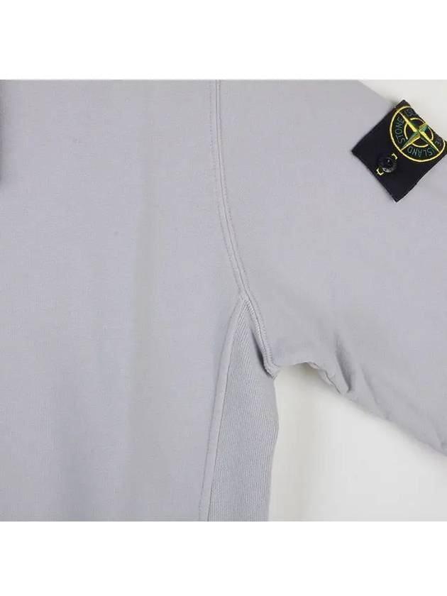 Wappen Patch Brushed Cotton Fleece Hoodie Grey - STONE ISLAND - BALAAN 4