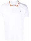 Embroidered collar short sleeve t shirt white 2H010005 - VIVIENNE WESTWOOD - BALAAN 1