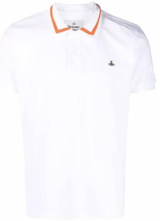 Embroidered collar short sleeve t shirt white 2H010005 - VIVIENNE WESTWOOD - BALAAN 1