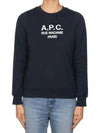 Women's Tina Logo Sweat Sweatshirt Navy - A.P.C. - BALAAN 5