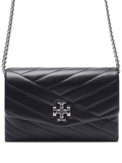 Kira Chevron Chain Long Wallet Black - TORY BURCH - BALAAN 2