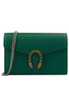 Dionysus Small Leather Chain Cross Bag Emerald Green - GUCCI - BALAAN 3