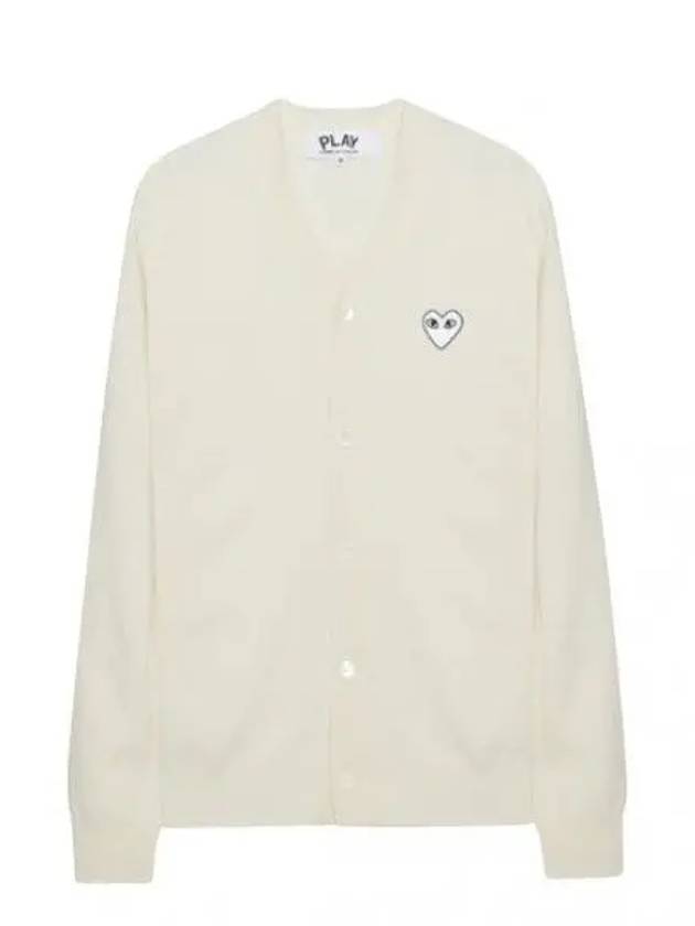 White Heart Wappen Wool Cardigan Men - COMME DES GARCONS - BALAAN 1