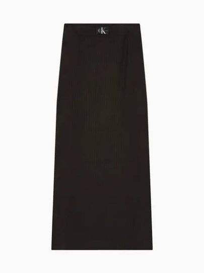 Jeans Maxi Fit A-Line Skirt Black - CALVIN KLEIN - BALAAN 2