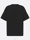 Oversized Fit Cotton Short Sleeve T-Shirt Black - DIOR - BALAAN 6