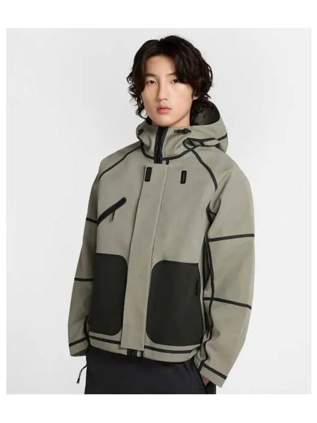 Tech Storm Fit Hooded Rain Track Jacket Light Army - NIKE - BALAAN 2